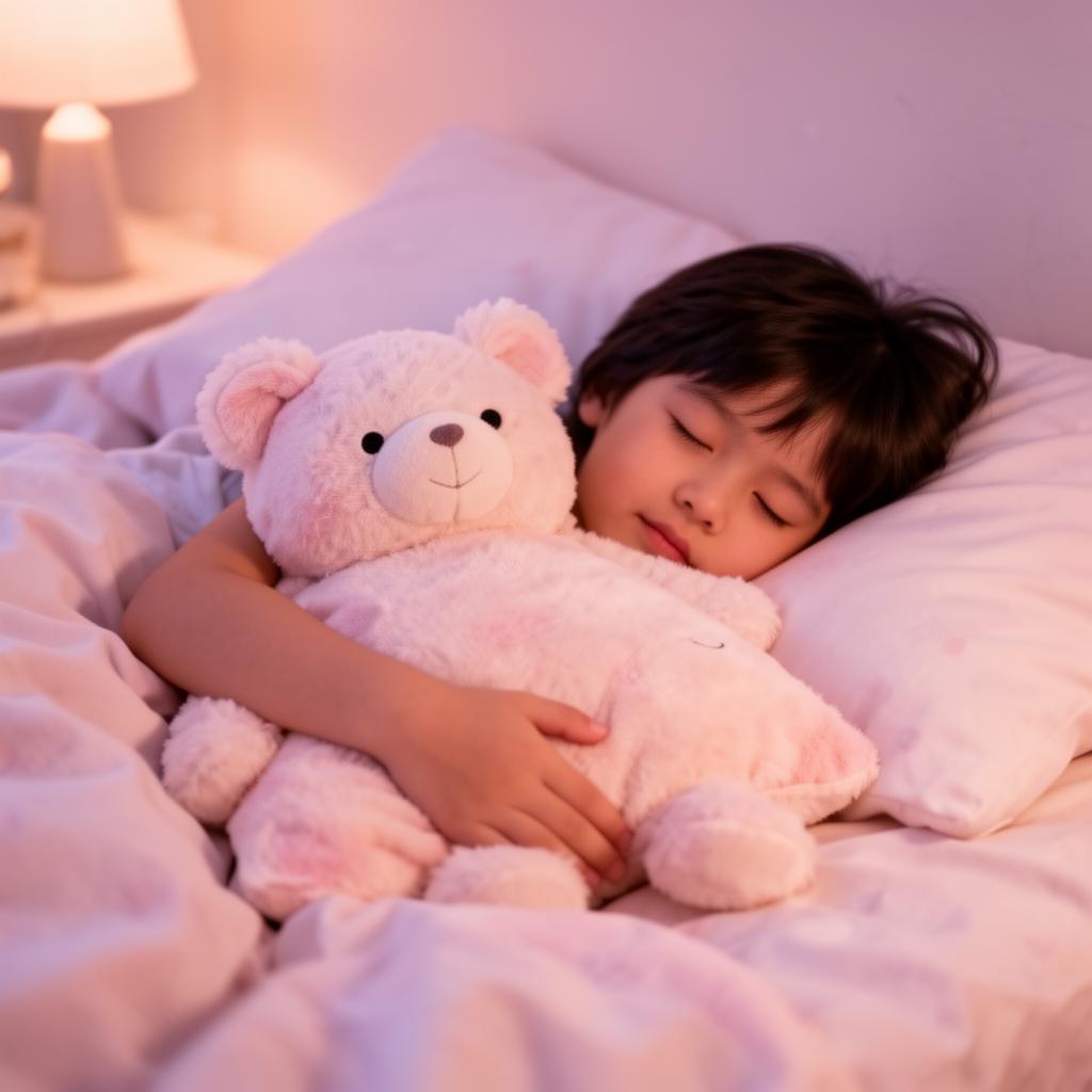 Enfant endormi avec oreiller Modaly