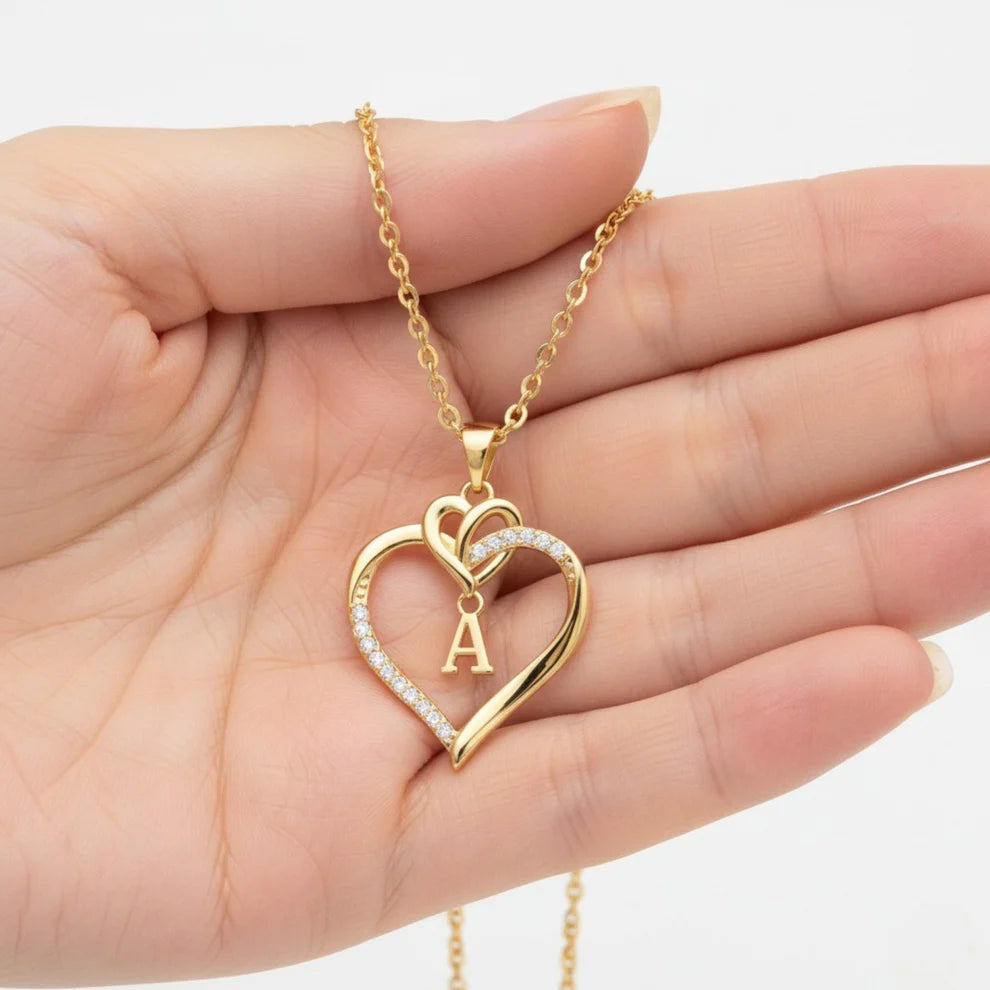 Collier Initial Cœur