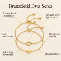 Bransoletki Dwa Serca