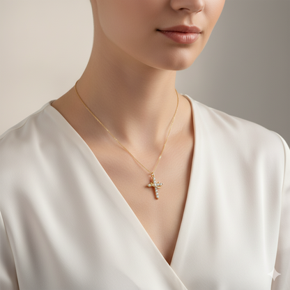 Crown Cross Necklace