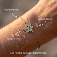 Bransoletka „Łapka miłości” – z wygrawerowanym imieniem